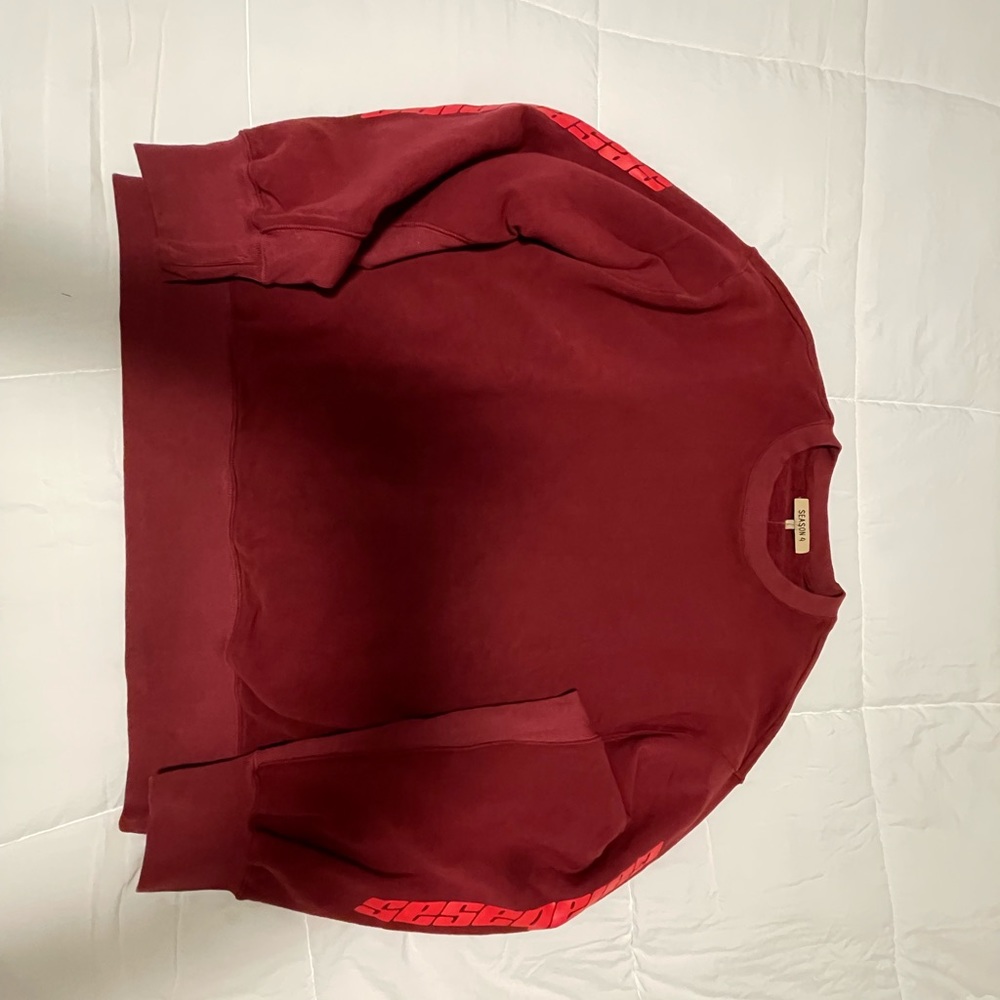 YEEZY Season 4 Calabasas Crewneck in Red